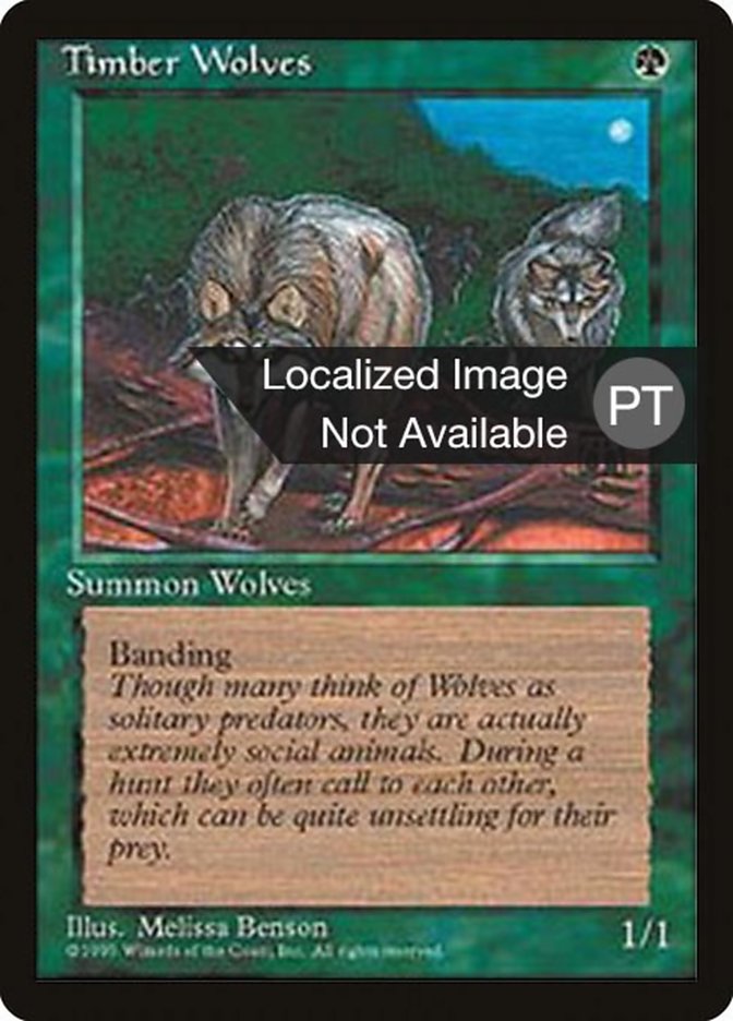 Timber Wolves [Fourth Edition (Foreign Black Border)] | Devastation Store