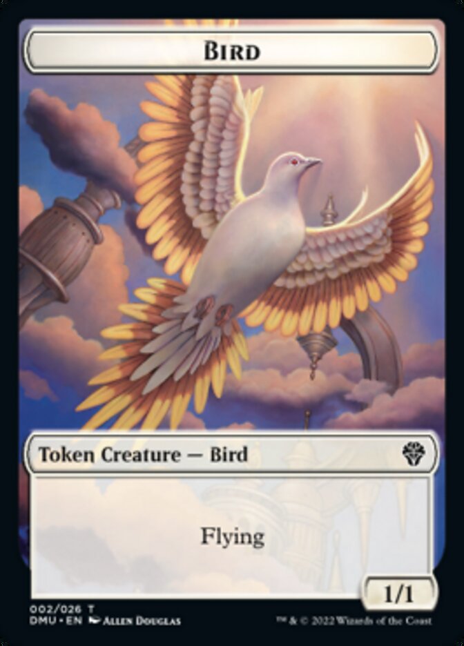 Bird (002) // Angel Double-sided Token [Dominaria United Tokens] | Devastation Store