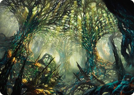 The Hunter Maze Art Card [Phyrexia: All Will Be One Art Series] | Devastation Store