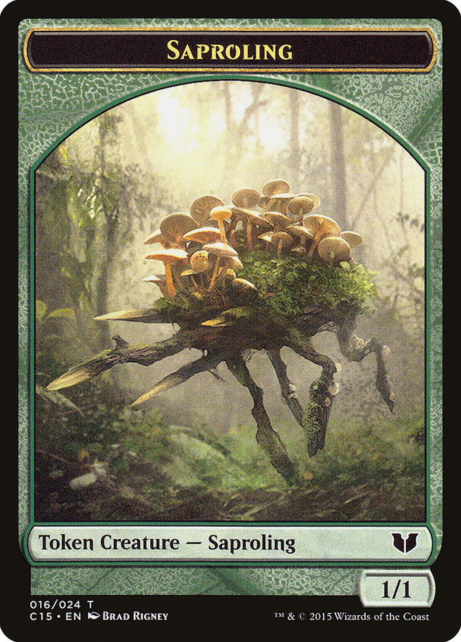 Saproling // Spider Double-Sided Token [Commander 2015 Tokens] | Devastation Store