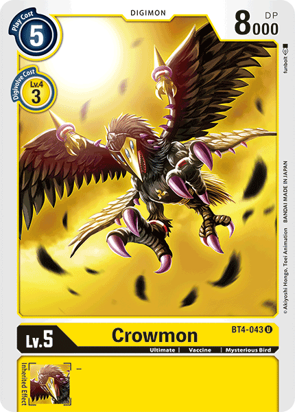 Crowmon [BT4-043] [Great Legend] | Devastation Store