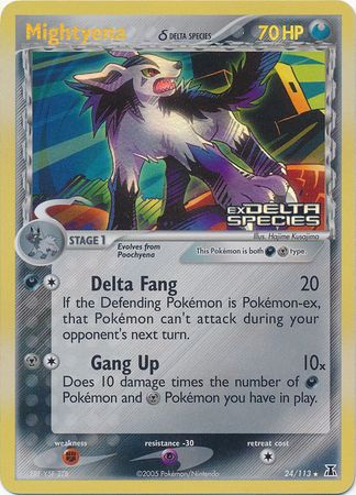 Mightyena (24/113) (Delta Species) (Stamped) [EX: Delta Species] | Devastation Store