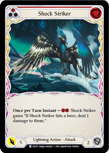 Shock Striker (Red) [LXI015] (Tales of Aria Lexi Blitz Deck)  1st Edition Normal | Devastation Store