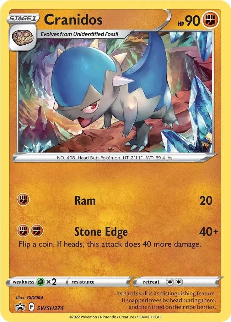 Cranidos (SWSH274) [Sword & Shield: Black Star Promos] | Devastation Store