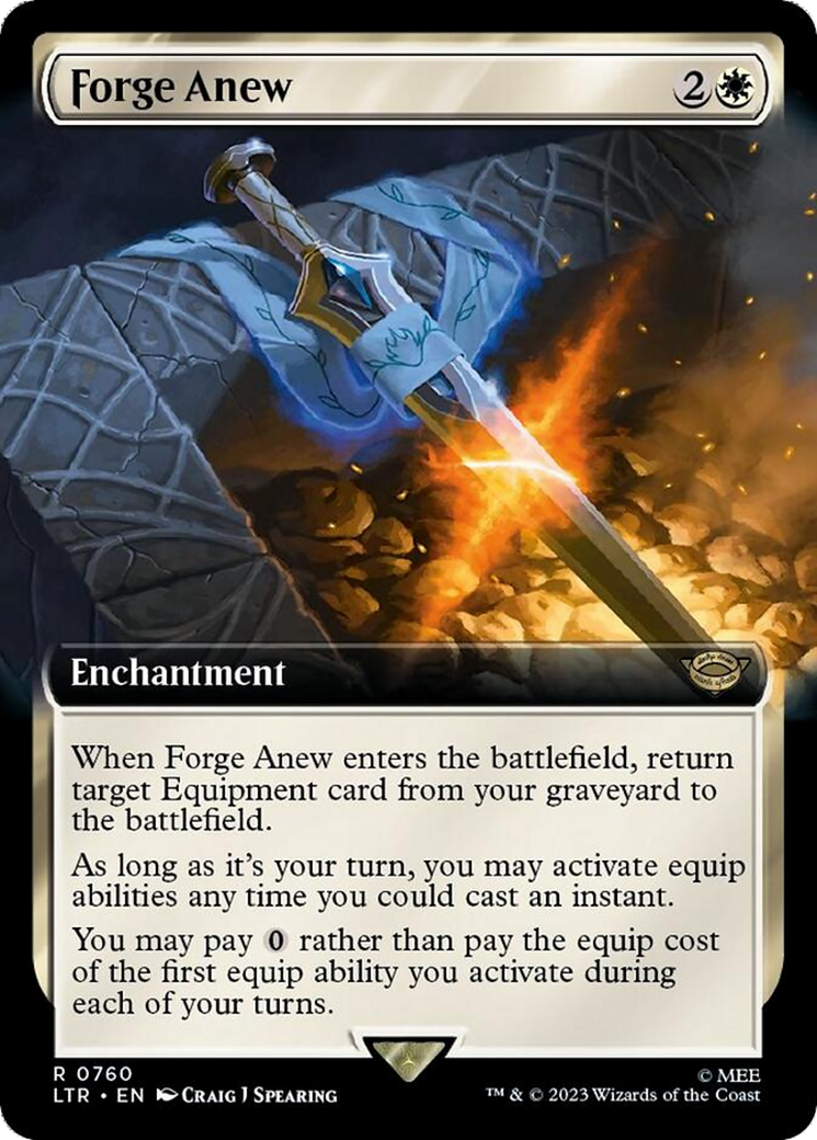 Forge Anew (Extended Art) (Surge Foil) [The Lord of the Rings: Tales of Middle-Earth] | Devastation Store