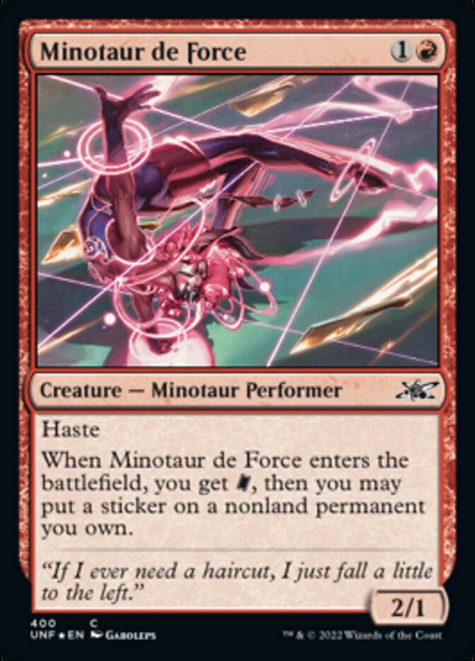 Minotaur de Force (Galaxy Foil) [Unfinity] | Devastation Store