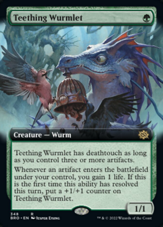 Teething Wurmlet (Extended Art) [The Brothers' War] | Devastation Store