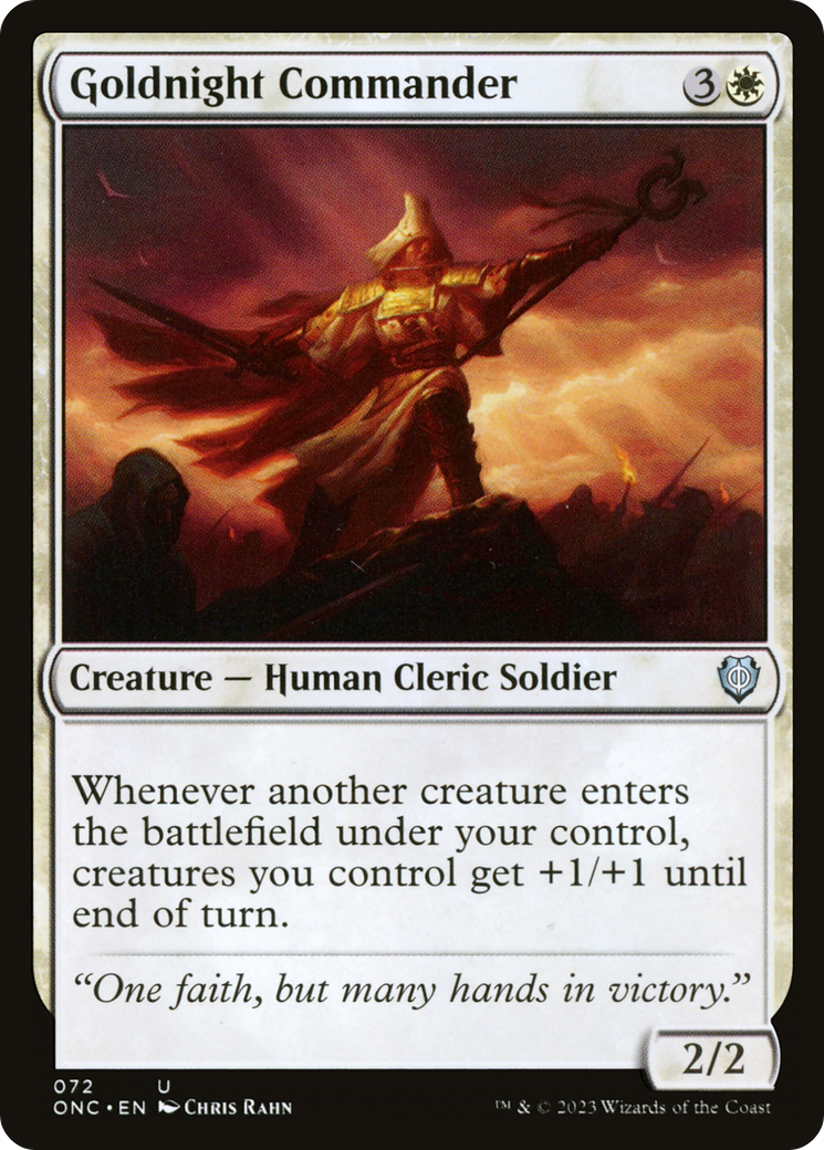 Goldnight Commander [Phyrexia: All Will Be One Commander] | Devastation Store