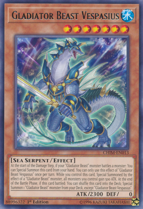 Gladiator Beast Vespasius [CHIM-EN013] Rare | Devastation Store