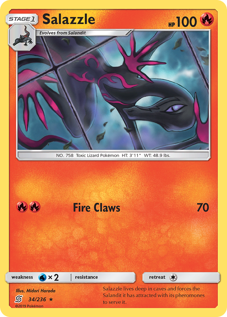 Salazzle (34/236) [Sun & Moon: Unified Minds] | Devastation Store