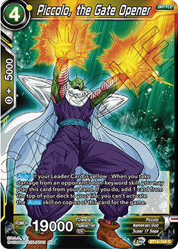 Piccolo, the Gate Opener (BT14-104) [Cross Spirits] | Devastation Store