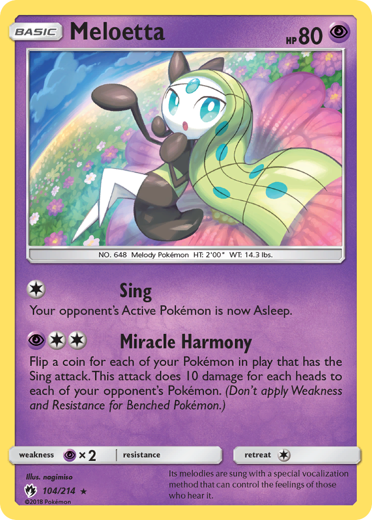 Meloetta (104/214) [Sun & Moon: Lost Thunder] | Devastation Store