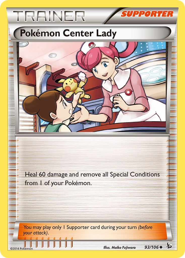 Pokemon Center Lady (93/106) [XY: Flashfire] | Devastation Store