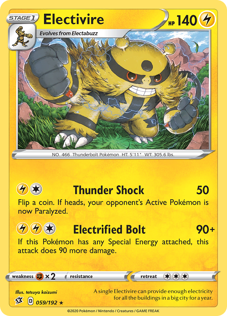 Electivire (059/192) [Sword & Shield: Rebel Clash] | Devastation Store