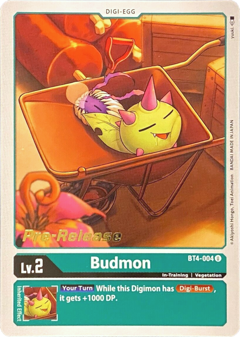Budmon [BT4-004] [Great Legend Pre-Release Promos] | Devastation Store