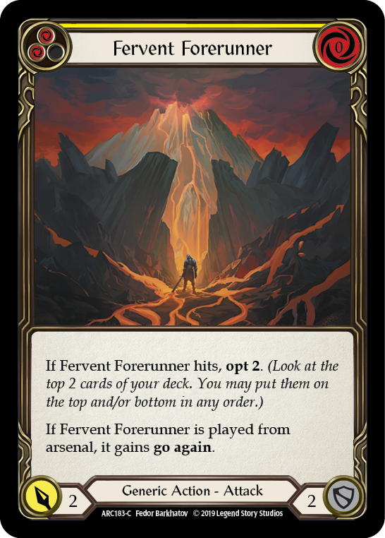 Fervent Forerunner (Yellow) [ARC183-C] 1st Edition Normal - Devastation Store | Devastation Store