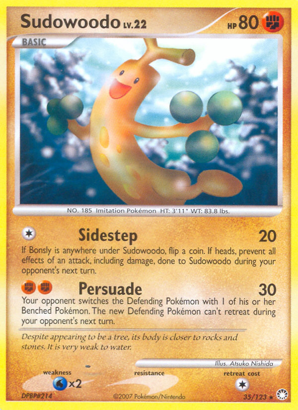 Sudowoodo (35/123) [Diamond & Pearl: Mysterious Treasures] | Devastation Store