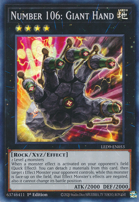 Number 106: Giant Hand [LED9-EN053] Super Rare | Devastation Store