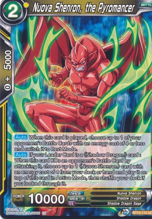 Nuova Shenron, the Pyromancer [BT12-110] | Devastation Store