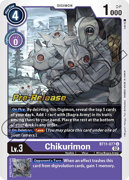 Chikurimon [BT11-077] [Dimensional Phase Pre-Release Promos] | Devastation Store