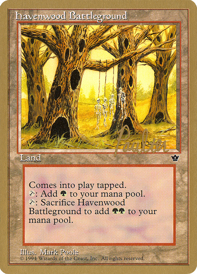 Havenwood Battleground (Preston Poulter) [Pro Tour Collector Set] | Devastation Store