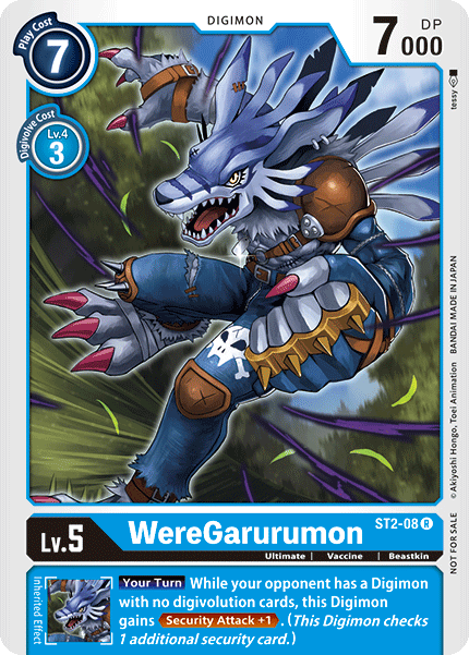 WereGarurumon [ST2-08] (Tamer Party) [Starter Deck: Cocytus Blue Promos] | Devastation Store