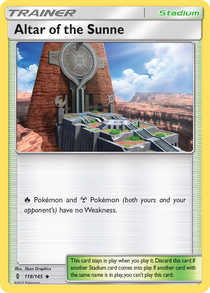 Altar of the Sunne (118/145) [Sun & Moon: Guardians Rising] | Devastation Store