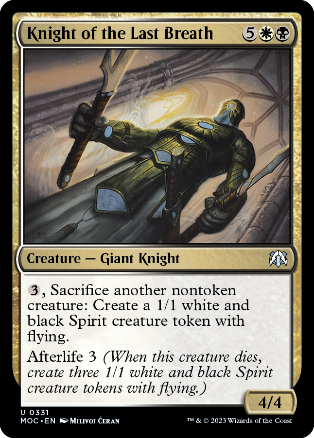 Knight of the Last Breath [March of the Machine Commander] | Devastation Store