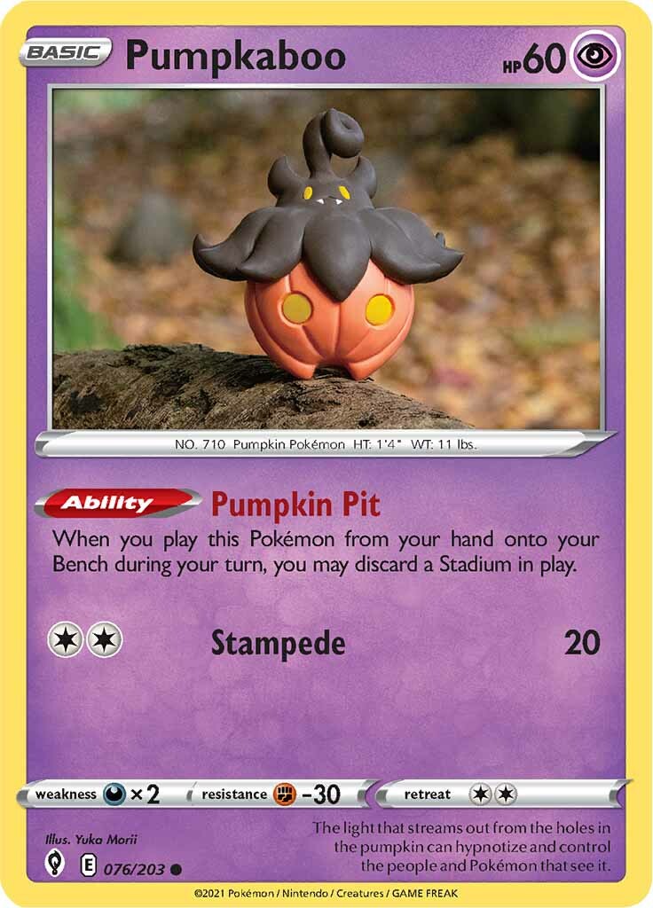 Pumpkaboo (076/203) [Sword & Shield: Evolving Skies] | Devastation Store