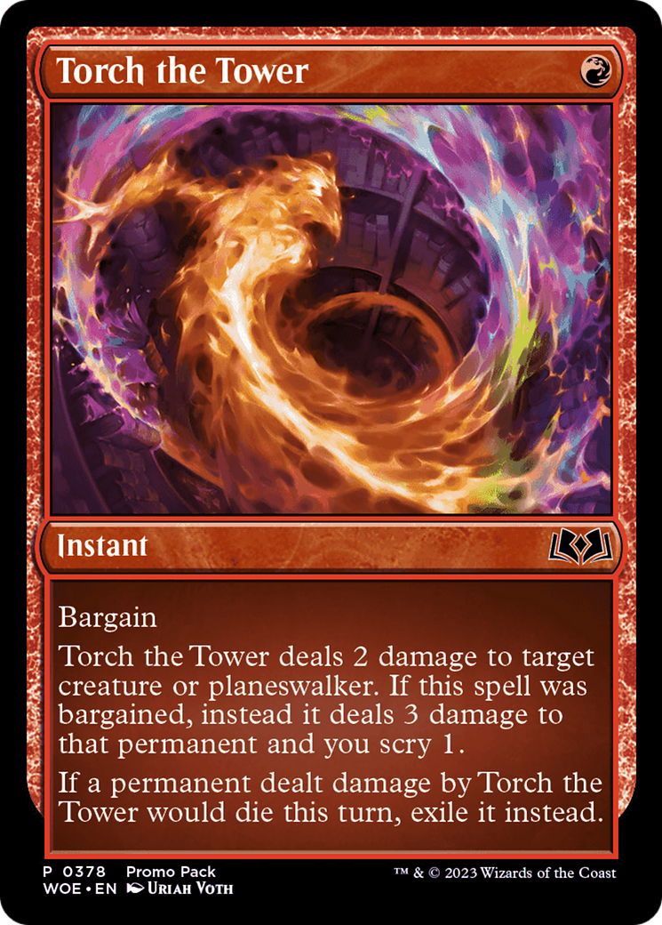 Torch the Tower (Promo Pack) [Wilds of Eldraine Promos] | Devastation Store