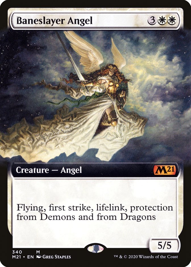 Baneslayer Angel (Extended) [Core Set 2021] | Devastation Store