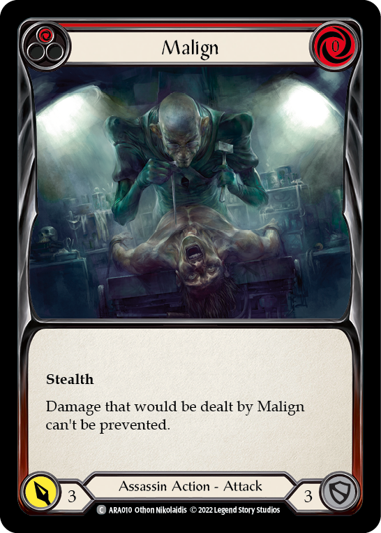 Malign (Red) [ARA010] (Outsiders Arakni Blitz Deck) | Devastation Store