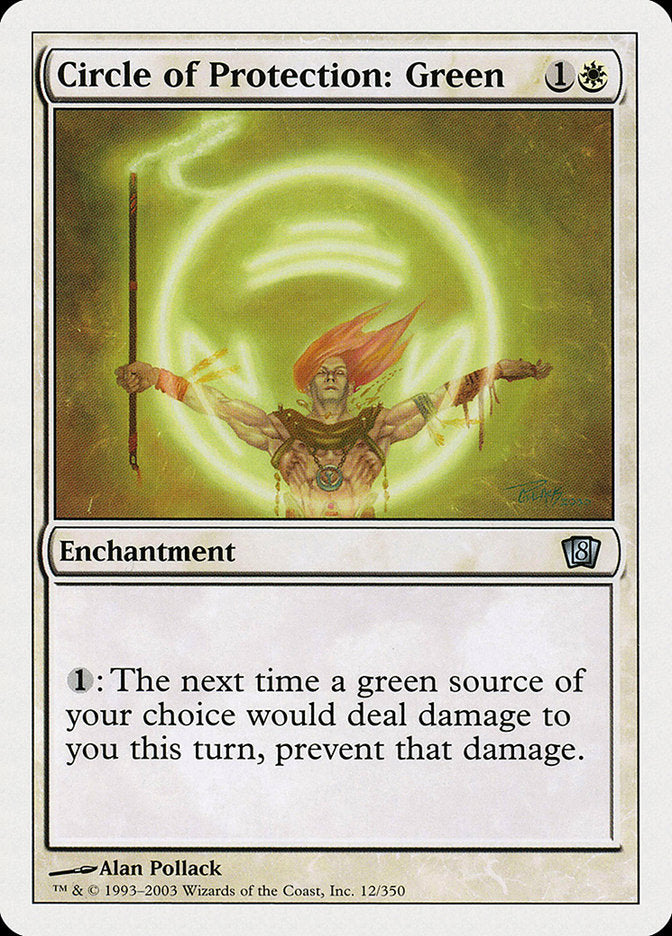 Circle of Protection: Green [Eighth Edition] | Devastation Store