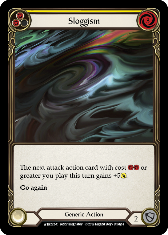 Sloggism (Yellow) [WTR222-C] Alpha Print Rainbow Foil - Devastation Store | Devastation Store