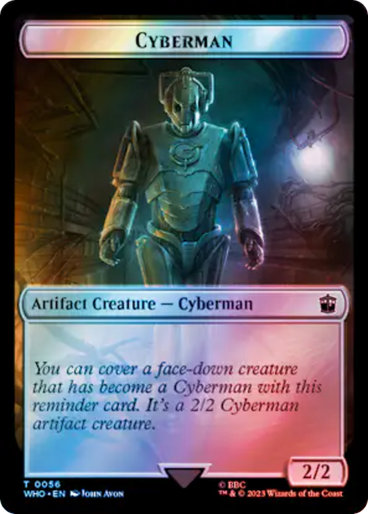 Copy // Cyberman Double-Sided Token (Surge Foil) [Doctor Who Tokens] | Devastation Store