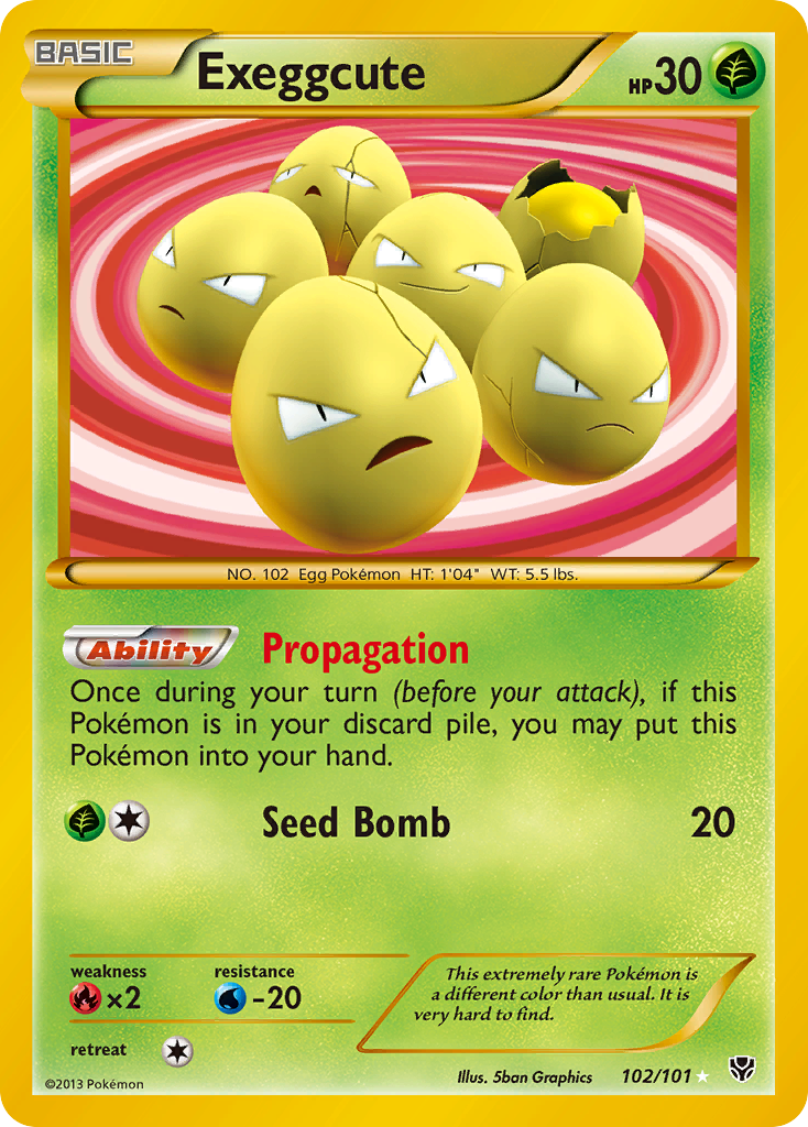 Exeggcute (102/101) [Black & White: Plasma Blast] | Devastation Store