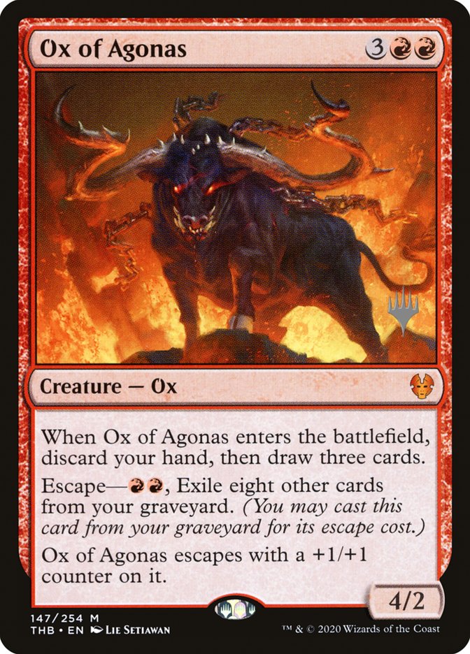 Ox of Agonas (Promo Pack) [Theros Beyond Death Promos] | Devastation Store