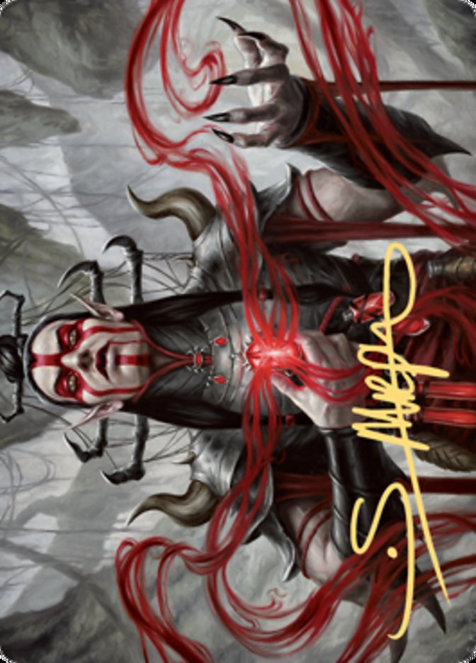 Malakir Blood-Priest Art Card (Gold-Stamped Signature) [Zendikar Rising Art Series] | Devastation Store
