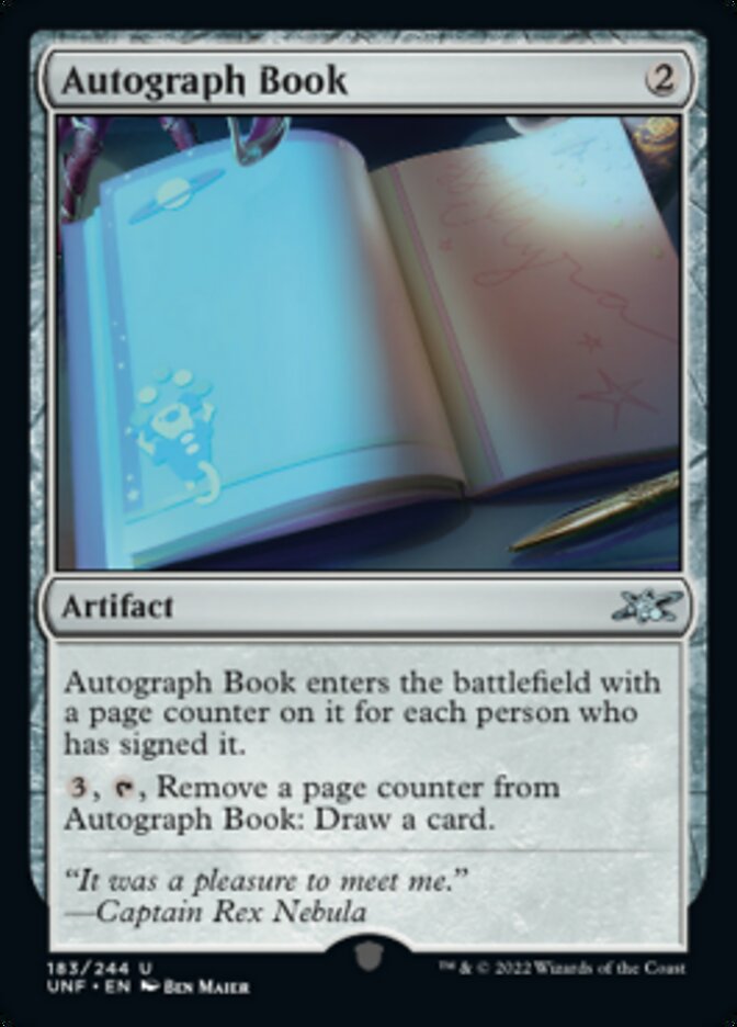 Autograph Book [Unfinity] | Devastation Store