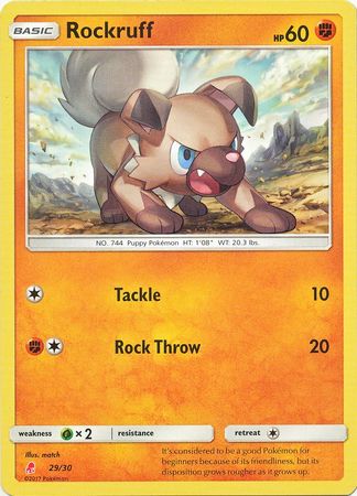 Rockruff (29/30) [Sun & Moon: Trainer Kit - Lycanroc] | Devastation Store