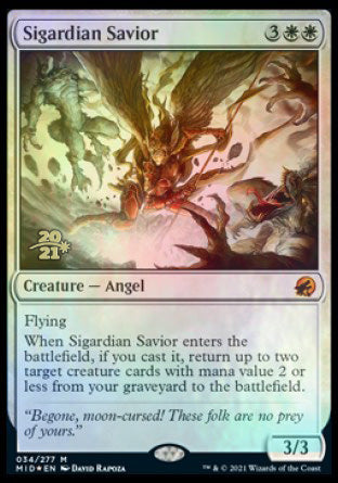 Sigardian Savior [Innistrad: Midnight Hunt Prerelease Promos] | Devastation Store
