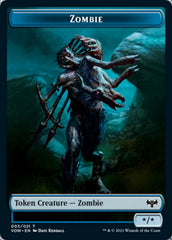 Blood // Zombie (005) Double-sided Token [Innistrad: Crimson Vow Tokens] | Devastation Store