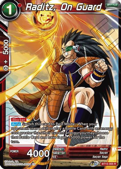 Raditz, On Guard [BT15-005] | Devastation Store