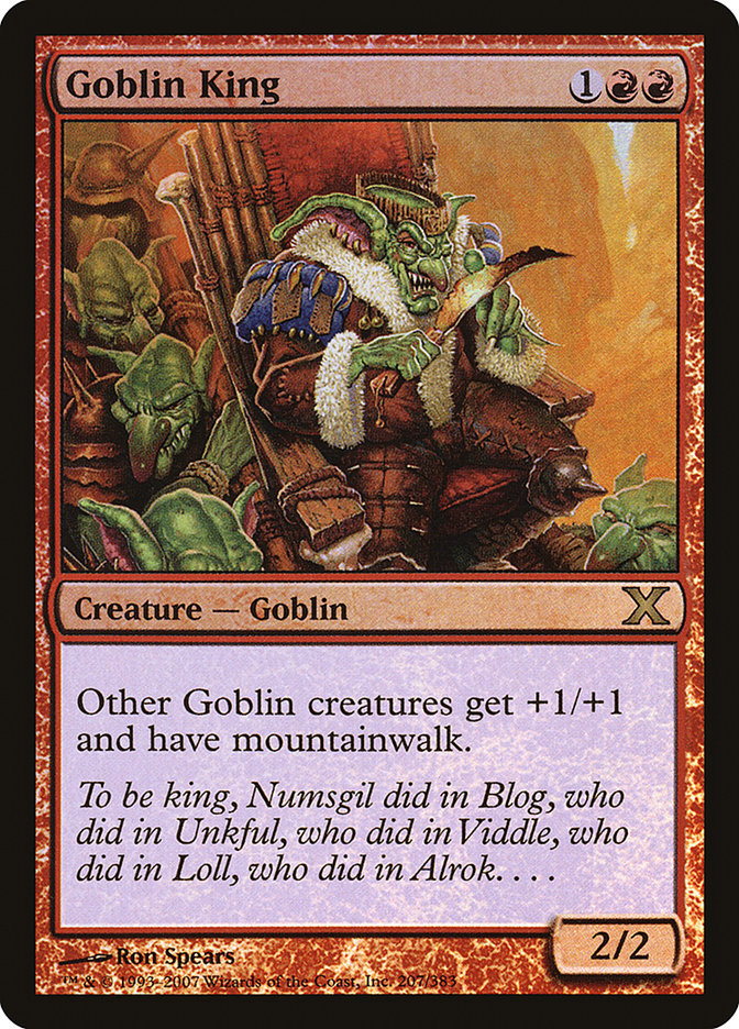 Goblin King (Premium Foil) [Tenth Edition] | Devastation Store