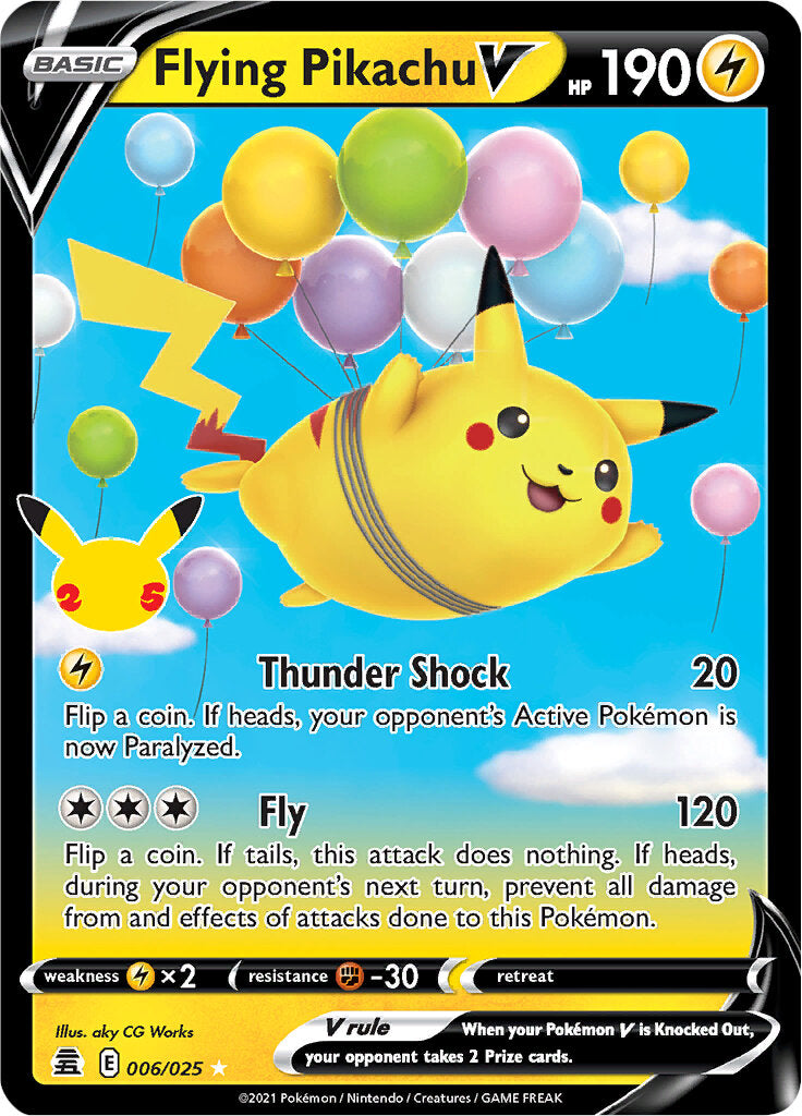 Flying Pikachu V (006/025) [Celebrations: 25th Anniversary] | Devastation Store