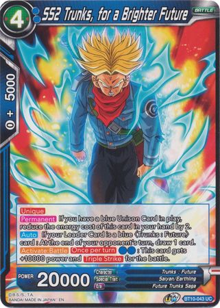 SS2 Trunks, for a Brighter Future [BT10-043] | Devastation Store