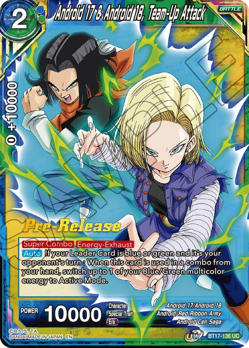 Android 17 & Android 18, Team-Up Attack (BT17-136) [Ultimate Squad Prerelease Promos] | Devastation Store