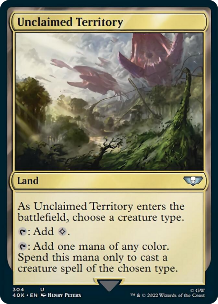 Unclaimed Territory (Surge Foil) [Universes Beyond: Warhammer 40,000] | Devastation Store