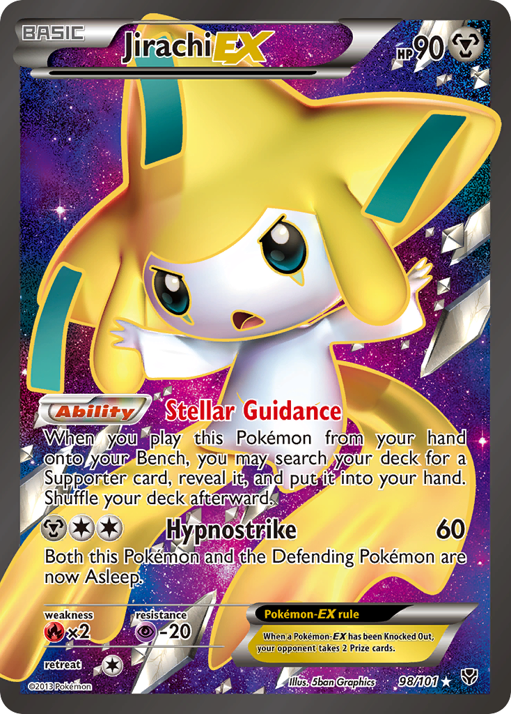 Jirachi EX (98/101) [Black & White: Plasma Blast] | Devastation Store