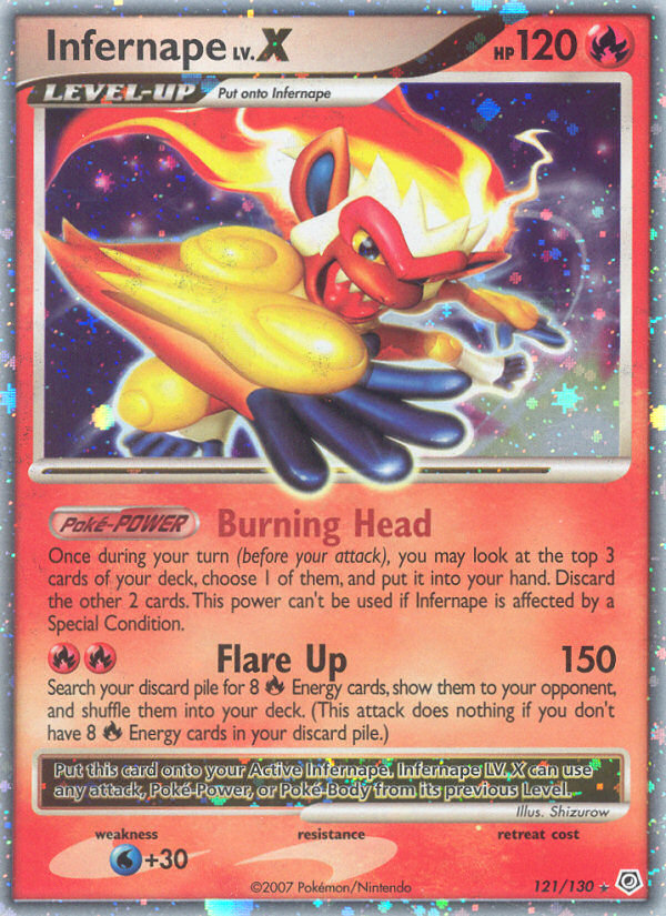 Infernape LV.X (121/130) [Diamond & Pearl: Base Set] | Devastation Store